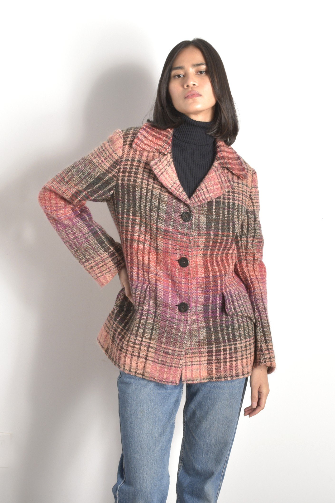 Missoni Plaid Wool Jacket-M/L — La Poubelle Vintage